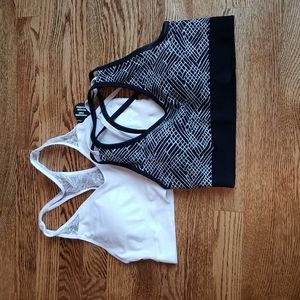 (M) Bundle of Two Athleisure Bras ❤ One NWT One Used ❤ Includes Removable Cups